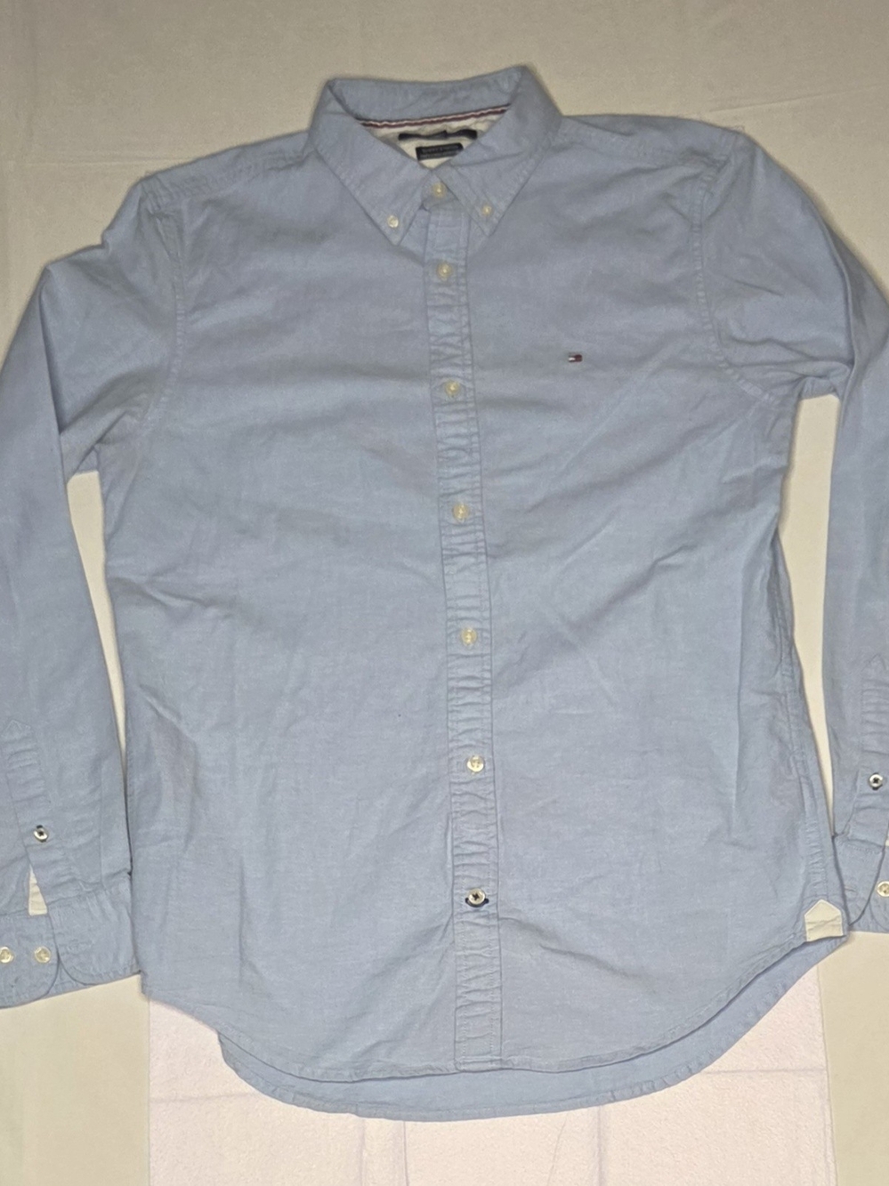 Tommy Hilfiger Slim Fit Stretch Oxford Shirt Blue L